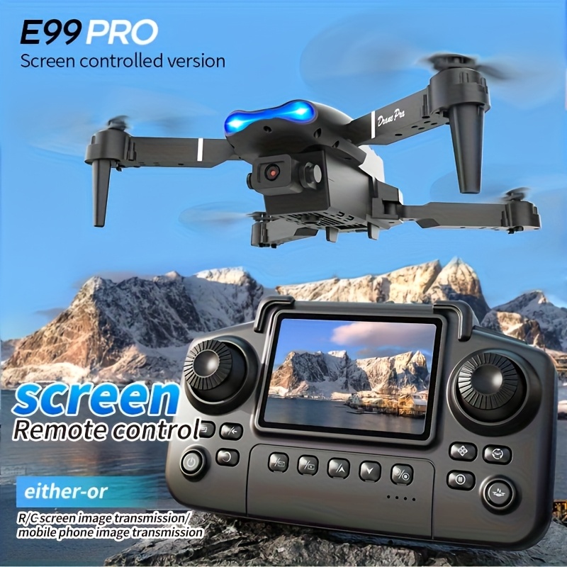Drone Controller Screen - 업그레이드된 2026 E99PRO MAX 드론은 듀얼