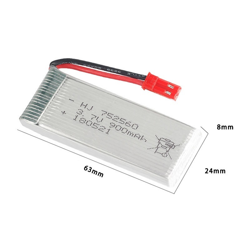JST 3.7V 900mah 충전식 배터리 + 충전기  - Eachine Drone E58 리뷰 및 가격
